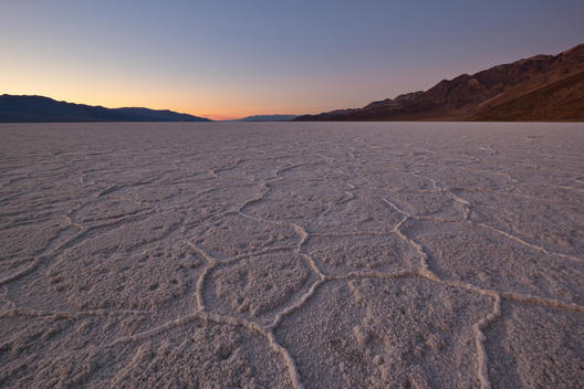 Salt flats at lowest point in USA