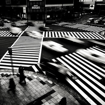 Ginza, Ginza Station, Crossing, Intersection, Tokyo, Honshu, Japan