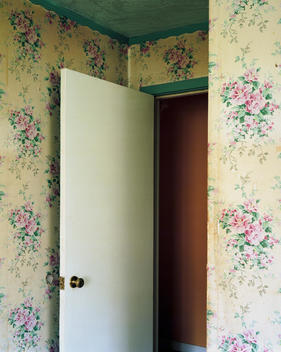 Floral Wallpaper In Room