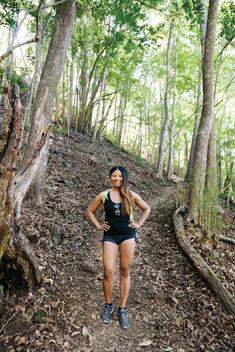 Portrait of a Beautiful Young Women Hiking