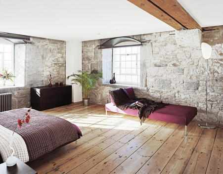 Penthouse Bedroom at Royal William Yard in Plymouth