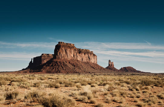 USA, Monument Valley, Felsformation in der Wueste I USA, Monument Valley, rock formation in desert scenery