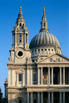 The West front of St Paul\'s Cathedral, London