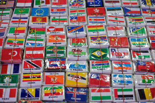 Countries of the World sew on badges