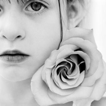 Girl And Rose