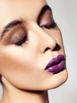 purple lips Denise Rabor, wow beauty 2015