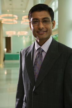 Indian businessman smiling