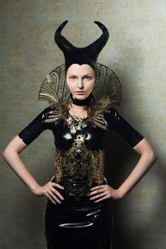 from a fashion series called royal with latex, corsettes and extravagant jewelry