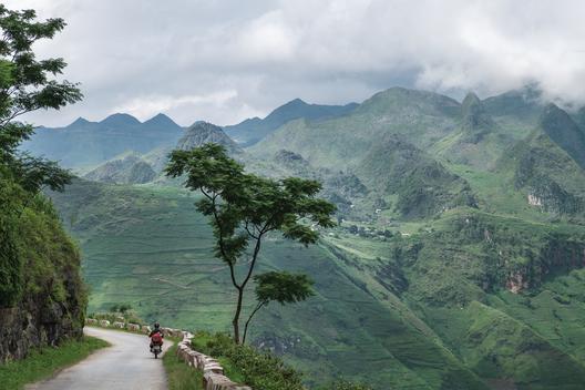 Absolutely the most scenic part of our trip. The Ma Pi Leng pass between Meo Vac and Dong Van. this small winding road with just the steepest drop off straight into a river that carves its way through the valley. So nice i had to ride it twice (actually, 