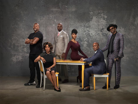 The cast from the tv series Luke Cage