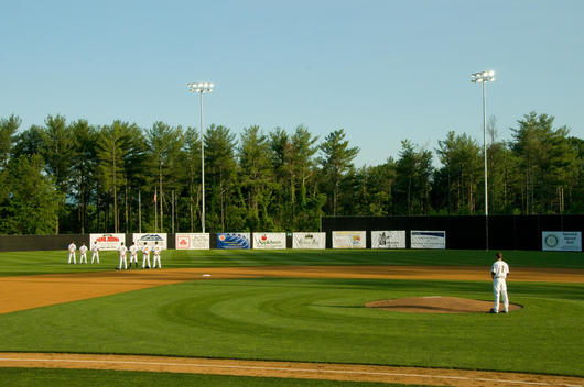 A Triple A Baseball Team Prepares For A Game In Rock Bridge County