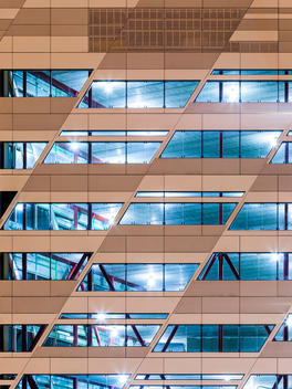 Construction detail of Swedbank HQ, Stockholm, Sweden, designed by 3Xn Architects