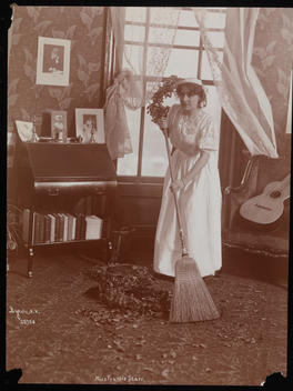 Portrait, Miss Frances Starr At Home And In Dressing Room.