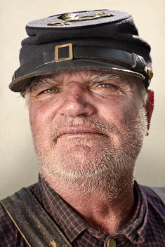 Portrait Of A Civil War Re-Enactor