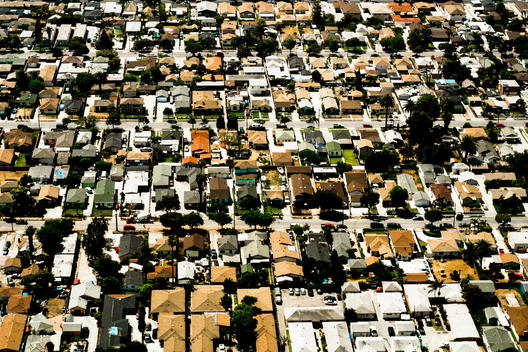 graphic aerial image of greater Los Angeles.