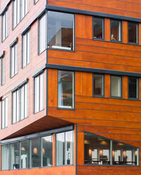 Windows at the Aalesund Quality Hotel, designed by Link Arkitektur, Aalesund, Norway.
