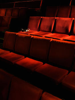 Interior of an empty cinema