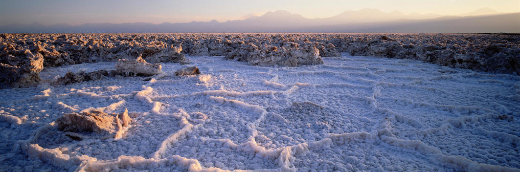 Landscape Of Salt Lake, Atacama Desert Chile