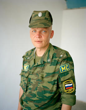 Major Andrei Trubitsyn, Commander Of The 13Th Separate Mechanized Infantry Battalion Of The Russian Army In Gul, Southern Abkhazia.