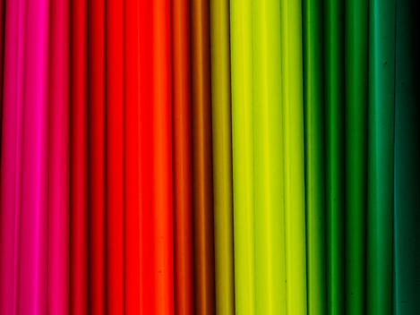 strips of color pink red yellow green