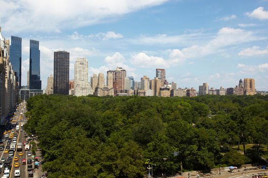 View of Central Park from the Sherry Netherland, 781 Fifth Avenue, 9th floor