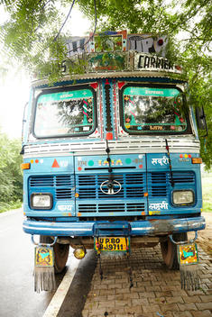 An Indian bus.