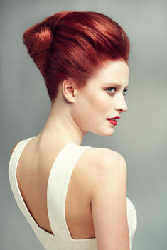 hair picture of red head model