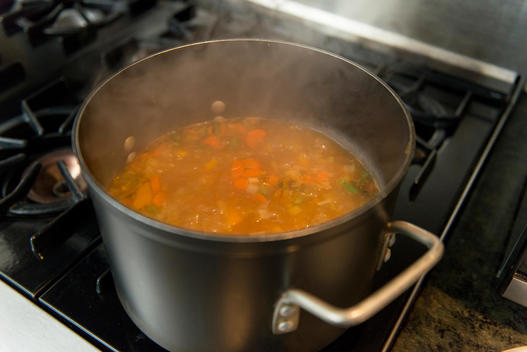 soup cooking in a pot