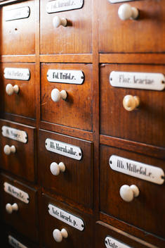 Wooden (medicine) cabinet