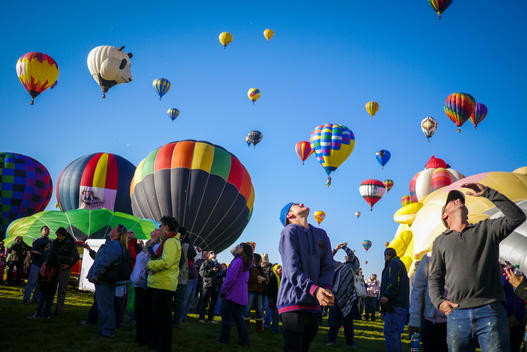 The Albuquerque International Balloon Fiesta draws spectators from around the world.