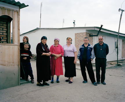Residents Of The Idp Refugee Settlement In Sleptsovskaya. The Settlement Used To Be One Of The Largest Tented Refugee Camps In Ingushetia Before Many Of The Refugees Were Pushed Back Into Chechnya By The Russia Authorities. The Families Living Here Fled T