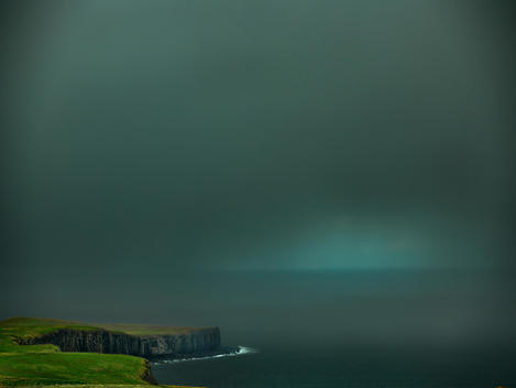 Looking across the Minch in stormy weather - from the series \'Dreich\' and the winning set of images from The Worldwide Travel Photographer of the Year Awards