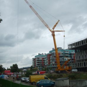 Construction crane in Prague