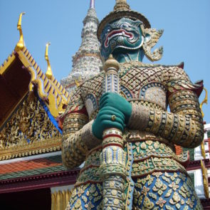 God statute in Gand Palace in Bangkok