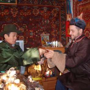 Mongolian new year ceremony