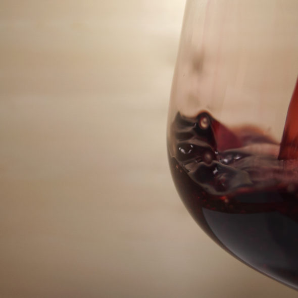 Red Wine With Copy Space