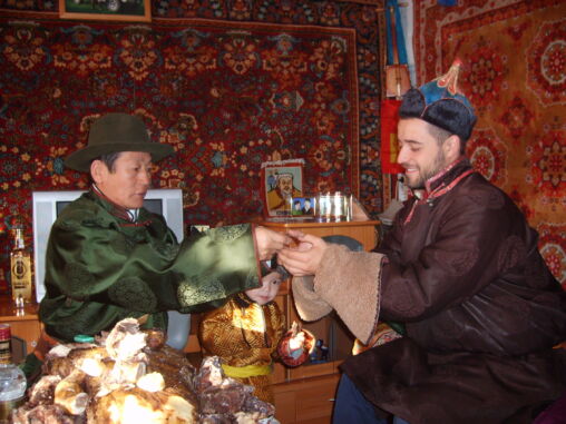 Mongolian new year ceremony