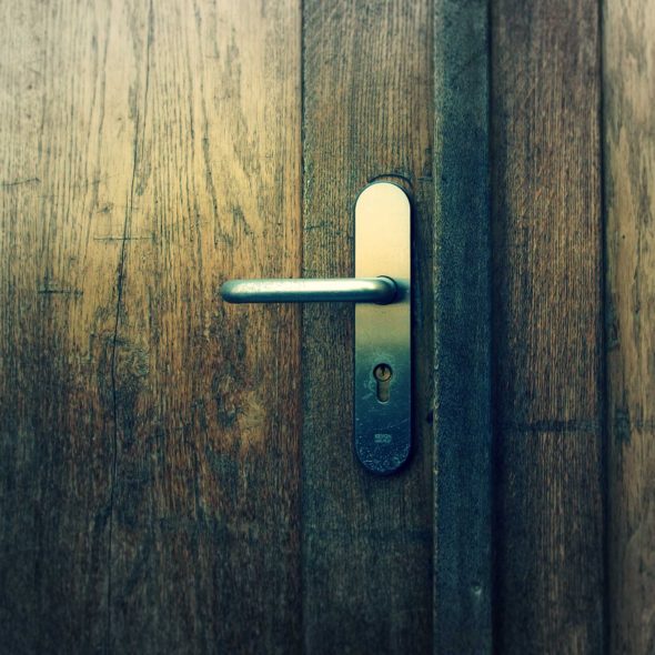 Wooden Door With Handle
