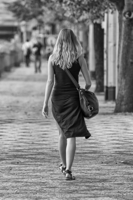 FREE IMAGE: Beautiful woman walking on the street | Libreshot Public Domain Photos