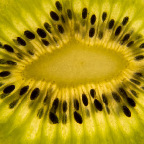 Kiwi slice closeup