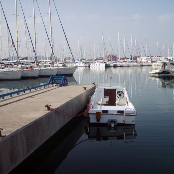 Boat in port – Split, Croatia