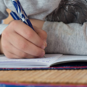 Children Writes In School