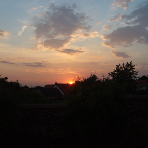 Photo of sunset in Prague