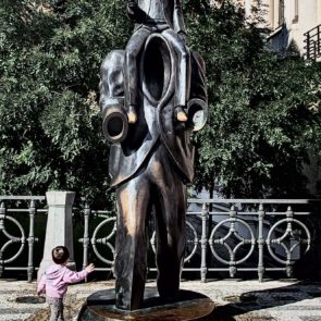 Franz Kafka Statue In Prague