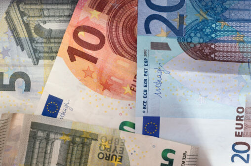 Euro Banknotes Money