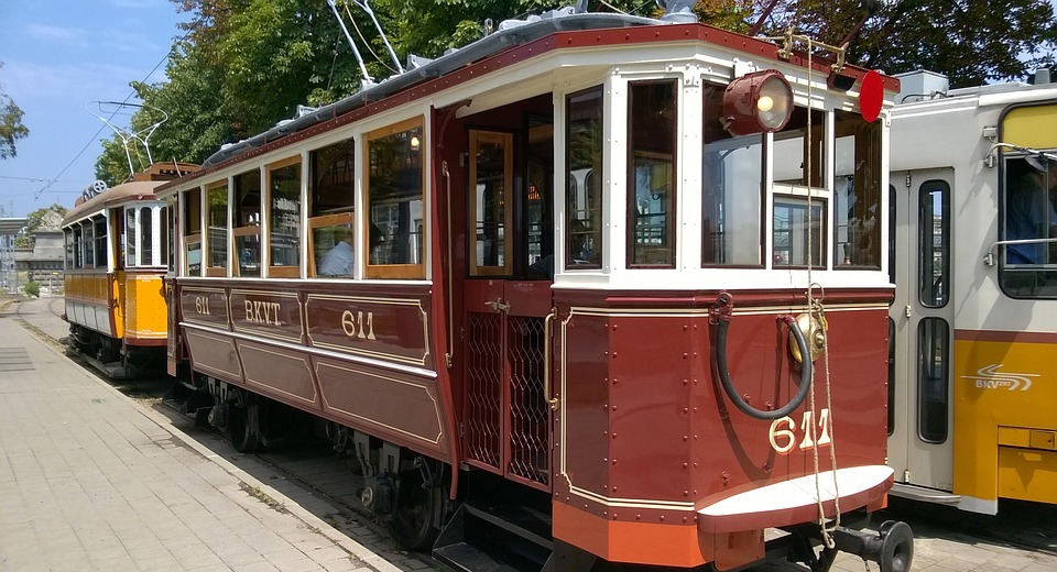 historic tram, tram, budapest