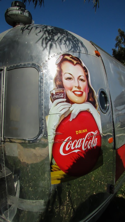 caravan, trailer, soda fountain