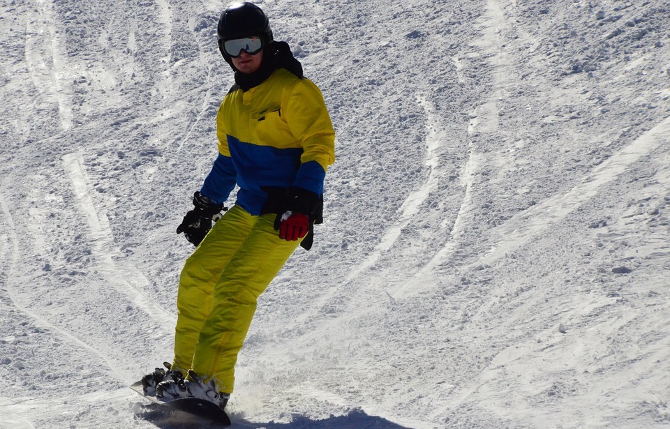 winter sports, snowboard, mountain
