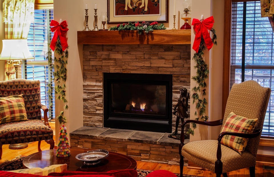 fireplace, mantel, living room