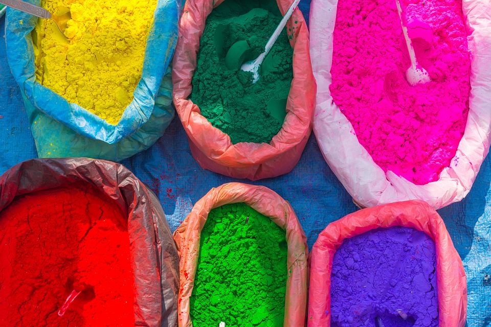 street market, colorful, colors